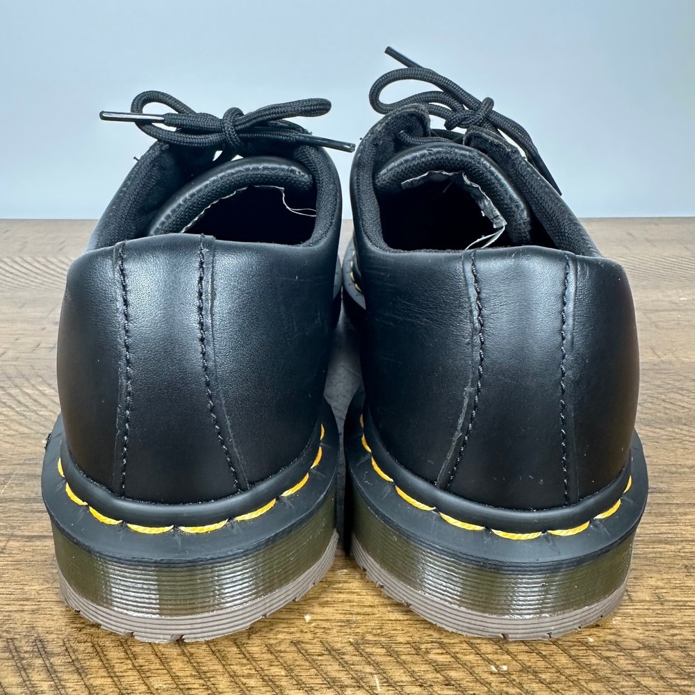 Dr. Martens Shoes Mens 8 Womens 9 Black Slip Resistant Work Oxford Leather Y2K - Picture 3 of 10